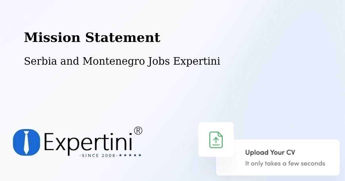 Corporate Mission – Brussels - Serbia and Montenegro Jobs Expertini
